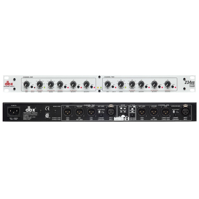 DBX 234XS [Stereo 2/3 Way, Mono 4-Way Crossover with XLR Connectors]