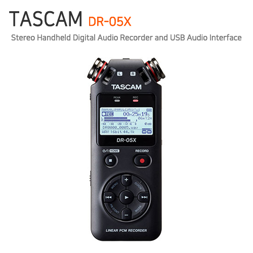 TASCAM DR05X (인터페이스 기능 내장됨)